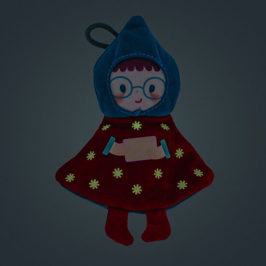 Lilliputiens Lilliputiens | Christmas Decoration Reversible Glow-in-the-Dark Fabric Elf Lilli