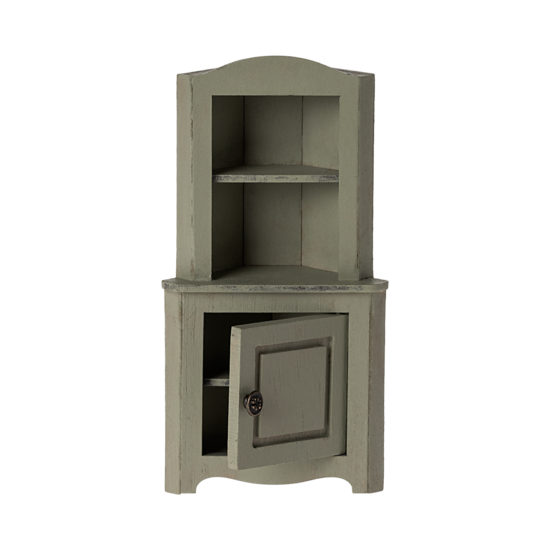 Maileg Maileg | Armoire d'angle Mouse Vert clair