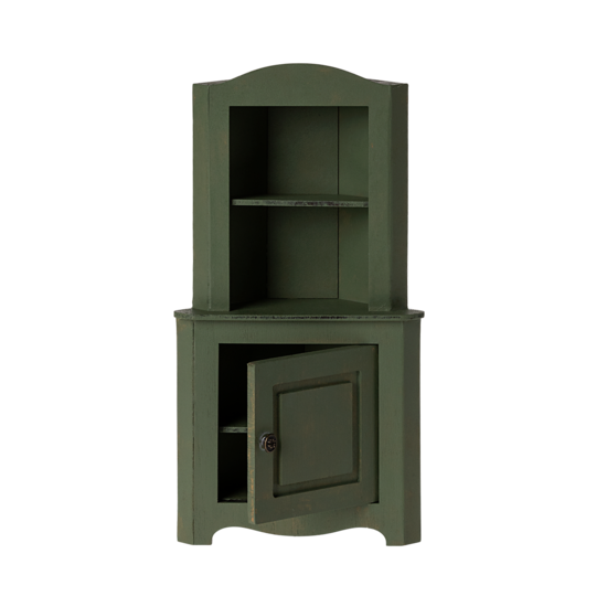 Maileg Maileg | Armoire d'angle miniature vert foncé