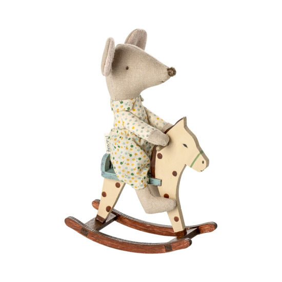 Maileg Maileg | Rocking horse Mouse Spotted