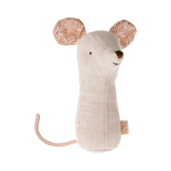 Maileg | Berceuse amis Souris hochet Nature