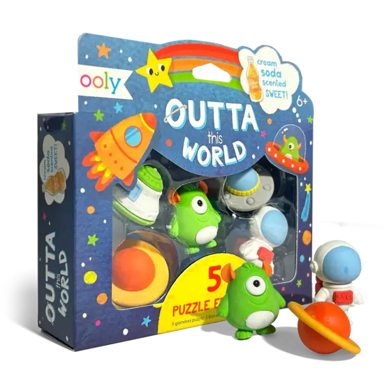 Ooly Ooly | Outta This World Set de 5 gommes parfumées