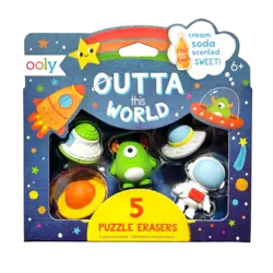 Ooly | Outta This World Duftende Puzzlegummis, 5er-Set