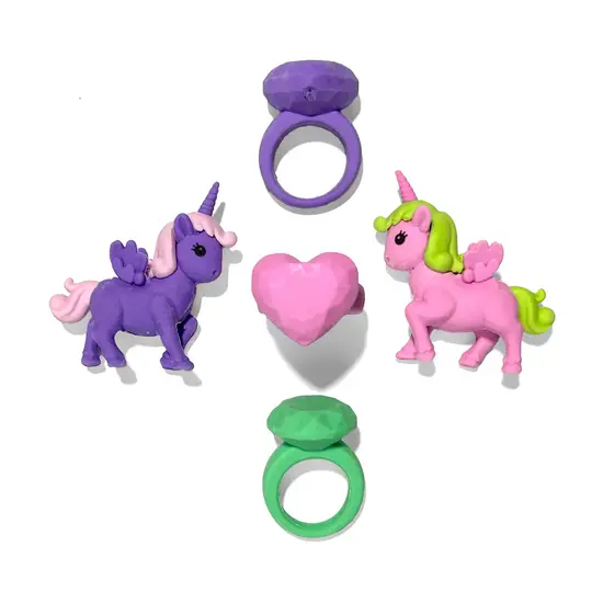 Ooly Ooly | Unicorn Wishes Set de 5 gommes parfumées en forme de puzzle