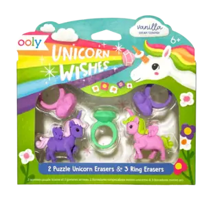 Ooly | Unicorn Wishes Geurende Puzzelgummen Set Van 5