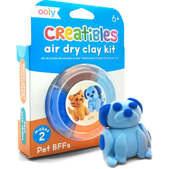 Ooly Ooly | Kit de pâte à modeler mini Creatibles séchant à l'air libre Pet BFFs