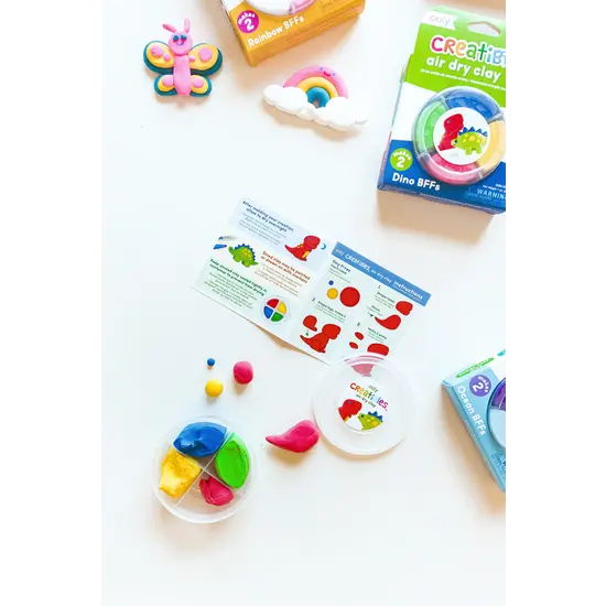 Ooly Ooly | Creatibles Mini Air Dry Clay Kit Dino BFFs