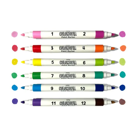 Ooly Ooly | Colortopia Color By Number Paint Marker Kit Unicorn Funland