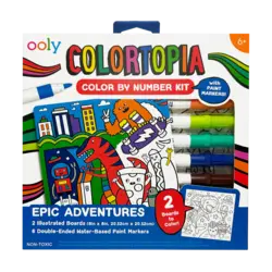 Ooly | Colortopia Kleur Op Nummer Verfmarkerset Epische Avonturen