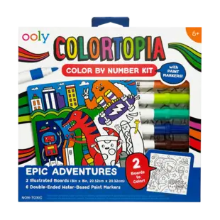 Ooly | Colortopia Kleur Op Nummer Verfmarkerset Epische Avonturen