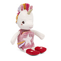 Lilliputiens Lilliputiens | Lena la licorne Glow-In-The-Dark Livre en peluche et tissu