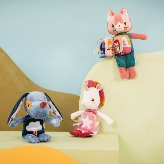 Lilliputiens Lilliputiens | Jeanne The Cat Glow-In-The-Dark Plush and Fabric Book