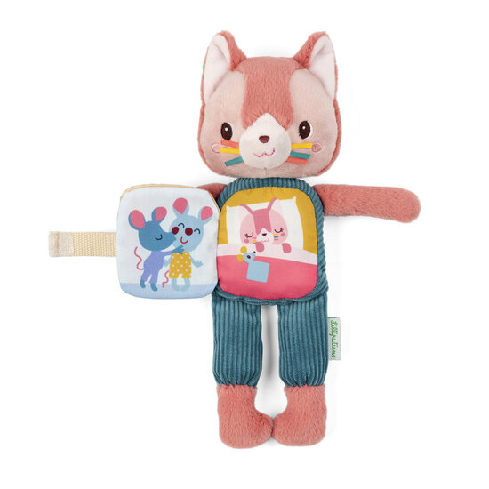 Lilliputiens Lilliputiens | Jeanne La Chatte Glow-In-The-Dark Peluche Et Livre En Tissu