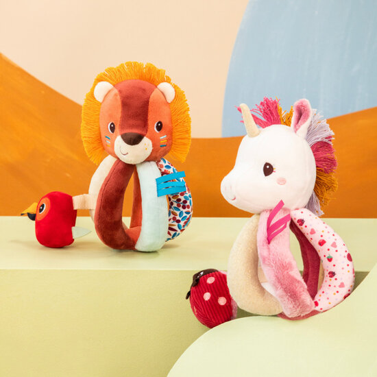 Lilliputiens Lilliputiens | Lena Unicorn Rattle with Handles