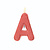 Lilliputiens Lilliputiens | Letter A In Omkeerbare Roze Fosforescerende Stof