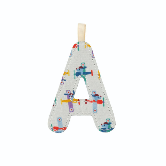 Lilliputiens Lilliputiens | Letter A In Reversible Blue Phosphorescent Fabric