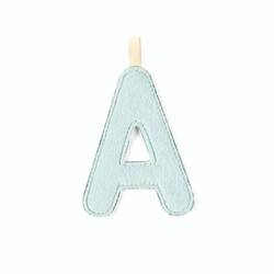 Lilliputiens | Letter A In Reversible Blue Phosphorescent Fabric
