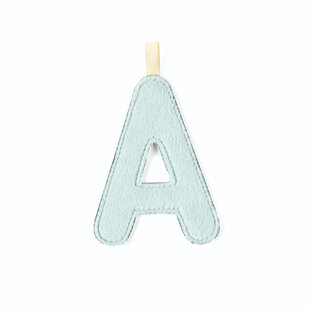 Lilliputiens | Letter A In Reversible Blue Phosphorescent Fabric