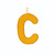 Lilliputiens Lilliputiens | Letter C Fosforescerende Stof