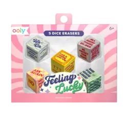 Ooly |  Feeling Lucky Dobbelsteen Gummen Set Van 5