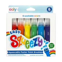 Ooly | Easy Squeezy Squeezable Poster Paint Brushes Set mit 6 Stück