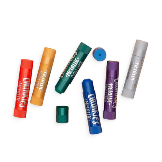 Ooly Ooly | Bâtons de peinture métalliques Chunkies, lot de 6