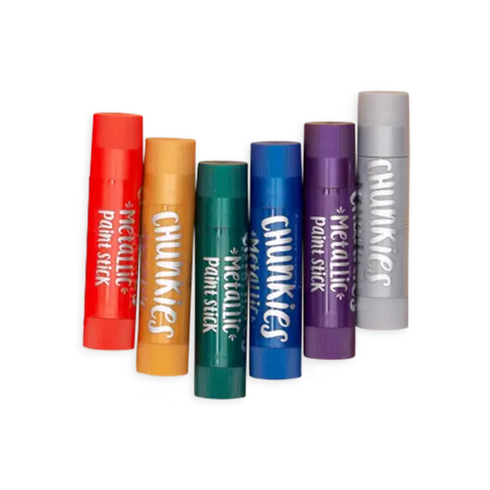 Ooly Ooly | Bâtons de peinture métalliques Chunkies, lot de 6