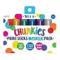 Ooly Ooly | Chunkies Farbstifte Metallic 6er-Set