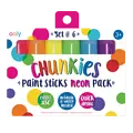 Ooly Ooly | Bâtons de peinture Chunkies Neon, lot de 6