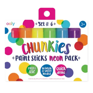 Ooly | Chunkies Farbstifte Neon 6er-Set