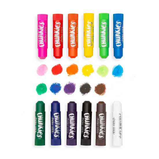 Ooly Ooly | Chunkies Set de 12 crayons de peinture