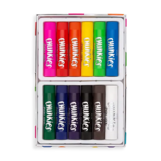 Ooly Ooly | Chunkies Set de 12 crayons de peinture