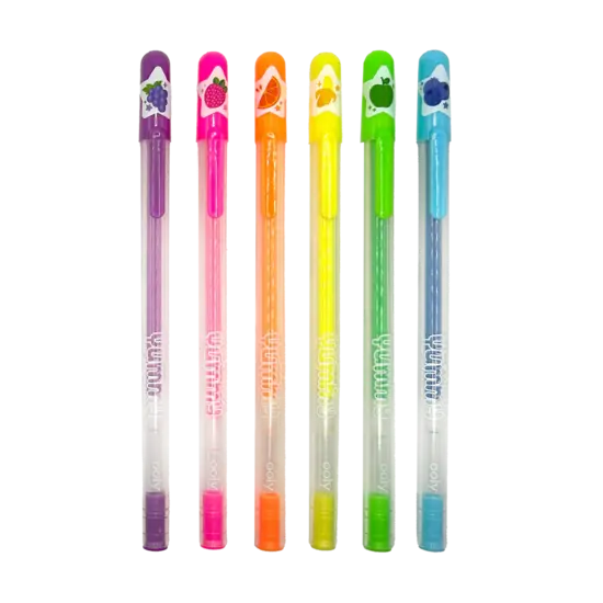 Ooly Ooly | Stylos gel parfumés Yummy Yummy Neon, lot de 6