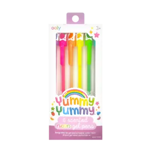 Ooly | Stylos gel parfumés Yummy Yummy Neon, lot de 6