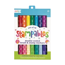 Ooly | Tampons à double embout et marqueurs pinceaux, lot de 18