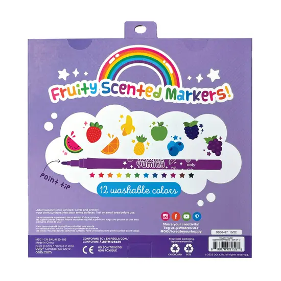 Ooly Ooly | Yummy Yummy Scented Markers Set of 12