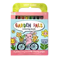 Ooly Ooly | À emporter partout ! Livre de coloriage et ensemble de crayons de couleur Garden Pals Ensemble de 9 crayons de couleur