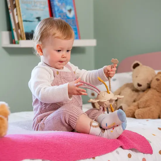 Tickit Tickit | Silisoft Zip Pull Toy Earth Colours