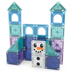 Magna-Tiles | Micro Mags Travel Winter Wonder Set, ensemble de 26 pièces