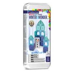 Magna-Tiles |  Micro Mags Travel Winter Wonder Set 26 Piece Set
