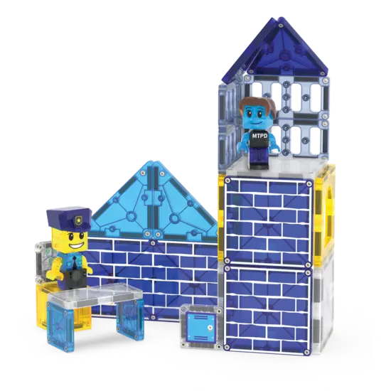 Magna-Tiles Magna-Tiles | Police Station 35 Piece Set
