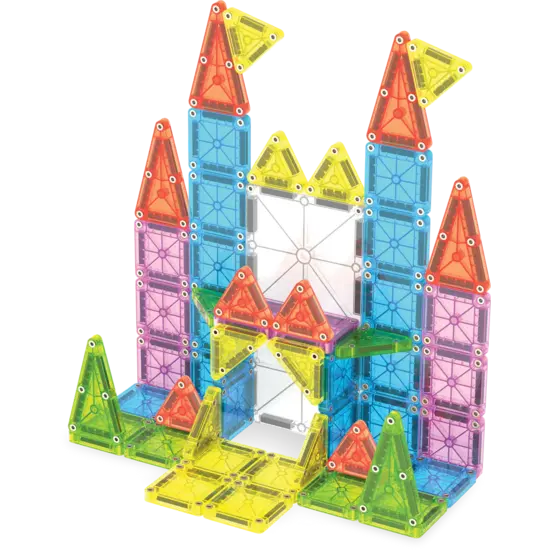 Magna-Tiles Magna-Tiles | Travel Set Deluxe Ensemble de 55 pièces
