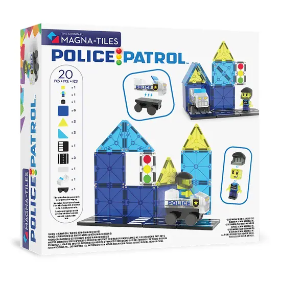 Magna-Tiles Magna-Tiles | Police Patrol 20 Piece Set