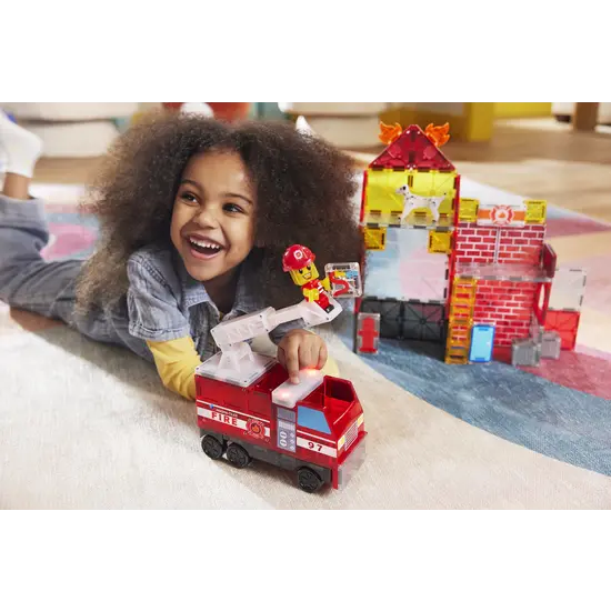 Magna-Tiles Magna-Tiles | Fire Station 50 Piece Set