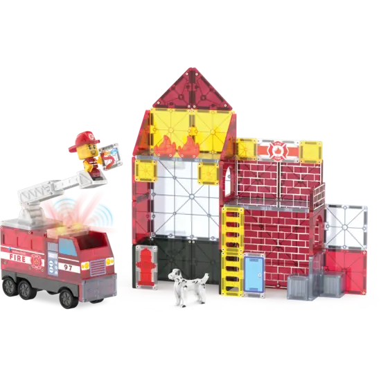 Magna-Tiles Magna-Tiles | Fire Station 50-teiliges Set