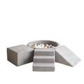 Moje Moje | 3 Elementen + Ballenbad - Rib Velvet  Grey 90x30 cm + 200 Ballen