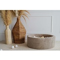 Moje Moje | Ball Pool Rib Velvet - Dark Beige 90x30 cm + Balls