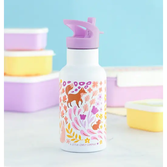 A Little Lovely Company A Little Lovely Company | Bouteille en acier inoxydable Jardin fleuri