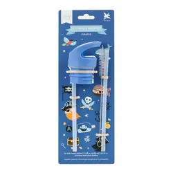 A Little Lovely Company | Ensemble bouchon, paille et brosse Pirates