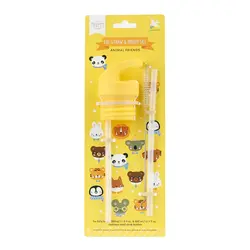 A Little Lovely Company | Cap, Straw & Brush Set Animal Friends
